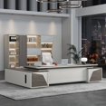 thumbnail image 2 of Drawers Executive Office Desk Modern Corner Conference Workbench Organization Office Desk Workflow Tavolino Home Furniture HDH My Lux Decor Round, 2 of 13