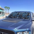 thumbnail image 2 of Binienty Camo Hunting Windshield Sun Shade 2-Piece Foldable Car Front Window Sunshade Blue Branch Sun Blocker for Vehicle Cars SUV Interior Decor, 2 of 8