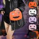 thumbnail image 1 of Bolso de Calabaza de Halloween, de Cuero, Informal, Tipo Bandolera, con Cadena, 1 of 6