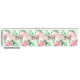 thumbnail image 3 of Ambesonne Floral Fabric by the Yard Upholstery, Roses Vintage Fashion Plot, 3 Yards, Soft Pink and Reseda Green, 3 of 5