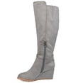 thumbnail image 3 of Brinley Co. Womens Comfort Extra Wide Calf Microsuede Wedge Boot, 3 of 8