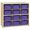 Purple, variant on 12-Cubby Storage Unit with Lime Green Tubs (Ready to Assemble)