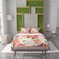 thumbnail image 1 of 3D Floral Hoja Rosa Rosa Funda de edredón Set Ropa de cama Set Funda de edredón Funda de almohada 216, 1 of 3