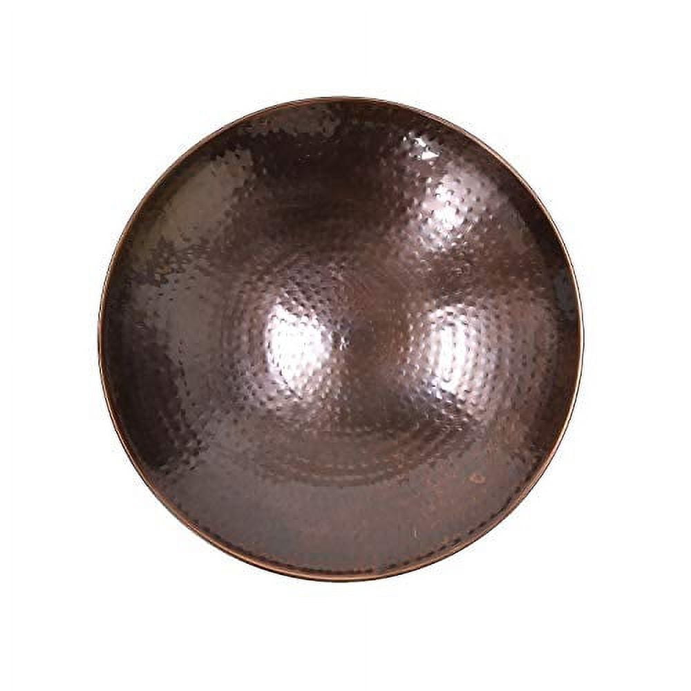 Achla BCB-01-RM Burnt Copper Birdbath with Rail Mount Bracket