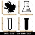 thumbnail image 2 of School Science Class Beaker Test Tube Frog Rubber Stamp Set for Scrapbooking Crafting Stamping - Mini 1/2 Inch, 2 of 7