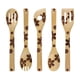 thumbnail image 2 of Juego de utensilios de cocina de madera Radium de 5 piezas | Espátula, tenedor, cuchara ranurada | Lacado natural con certificación FSC | Utensilios de cocina ligeros y resistentes a las manchas |, 2 of 9