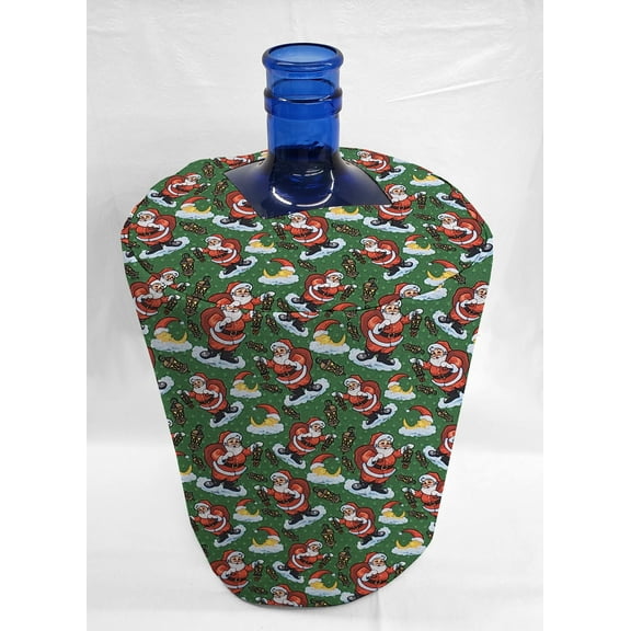 Christmas Water Bottle Cover by Penny's Needful Things (3 Gallon Cover)(Top Spout) (Santa)