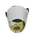thumbnail image 3 of Daiia Avocado1 Round Laundry Basket with Handles Thickened Waterproof Circular hamper,Dirty Clothes Storage Basket for Bedroom,Bathroom,College Dorm-Medium, 3 of 8