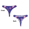 thumbnail image 3 of Fotbe Space Tanga Sin Costuras para Mujer con Estampado – Panties Invisibles, Transpirables y Cómodos para Uso Diario-X-Small, 3 of 6
