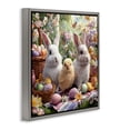 thumbnail image 2 of Stupell Industries Cottage Easter Animals & Eggs Gray Floating Frame Canvas Art, 18 x 18, by The Wands Want, 2 of 8
