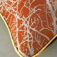 thumbnail image 3 of REGALWOVEN Throw Pillow Covers Set of 2 Floral Leaf Botanical Pattern Decoration Pillowcase Farmhouse Cushion Cover for Sofa Couch Orange 18" x 18", 3 of 6