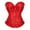 Red, variant on FYEGRE Corset Tops for Women, Women's Fashion Corset Top Lace Up Satin Overbust Boned Bustier Bridal Lingerie Bodyshaper Gothic Bodysuit Blue M