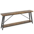 thumbnail image 4 of Spaco Extra Long Console Tables, Rustic Sofa Table&nbsp;, Industrial Farmhouse Style, Triangular Stable Structure, Adjustable Legs, 70.87" Long, 4 of 10