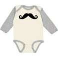 thumbnail image 3 of Inktastic Mustache Boys or Girls Long Sleeve Baby Bodysuit, 3 of 5