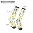 thumbnail image 2 of KLL Summer Animal Print Cool Socks Men's Women's Crew Socks Funny Crazy Novelty Stockings, 2 of 6