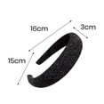 thumbnail image 6 of Tnobhg Retro Women Solid Color Dots Wide Headband Heightened Sponge Girl Sweet Hair Decorate Hair Hoop Hair Accessories, 6 of 8