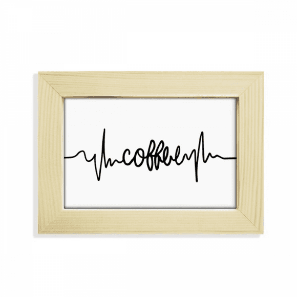 Coffee Quote Desktop Decorate Photo Frame Picture Art Painting 5x7 inch