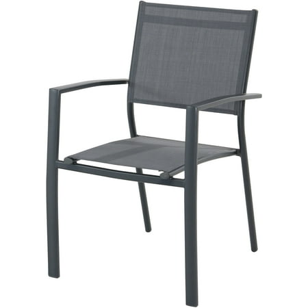 Hanover Naples 11 Pcs Aluminum Outdoor Dining Set, Gray