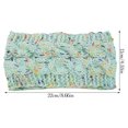 thumbnail image 1 of Bandeau Automne Coupe-Vent Tête Élastique Multicolore de polyester Réglable Large Dames Oreille Muffs Accessoires de Cheveux pour les Filles Bleu Vert, 1 of 6