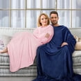 thumbnail image 3 of Home Comforts Blanket with Sleeves, Super Soft Wearable TV Blanket Robe Fleece for Adults 73 x 51”| Cozy Warm, Lightweight, 3 of 6