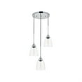 thumbnail image 2 of Living District LD4013D16C Felicity 3 Light Chrome Ceiling Pendant, 2 of 4