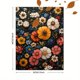 thumbnail image 3 of Qisvanset 12x16 Inch Dark Wildflower Botanical Canvas Wall Art, Moody Autumn Garden Rustic Farmhouse Wall Decor, 3 of 8