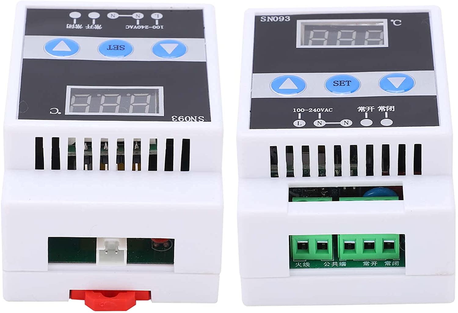 Temperature Regulator Digital Thermostat Control Sensor Din Rail Mount Controller for Various Refrigeration and Heating Situations