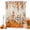 Orange, Sage, Beige, Rust, variant on Fall Orange Pumpkins Shower Curtains for Bathroom, Thanksgiving Autumn Vintage Leaves Waterproof Fabric Shower Curtain, Decorative Bathroom Curtain for Bathtub, 72"x84", No Hooks Included