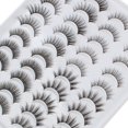 thumbnail image 4 of 20 Pairs False Eyelashes Natural 4 Styles 3D Reusable Soft False Eyelashes Fluffy False Mink Eyelashes Thin Flexible False Lashes Easy to Wear, 4 of 5