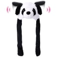 thumbnail image 1 of Animal Hat Plush with Ears Moving Jumping Movable Panda Ears Hat Dress Up Halloween Christmas Cosplay Party for Kids, 1 of 5