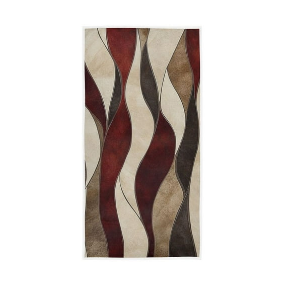 Wavy Abstract Texture Face Towel Absorbent Hand Towels Bath Sport Gym