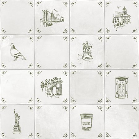 NuWallpaper Brownstone BoysBrooklyn Delft Ivy Peel and Stick Wallpaper