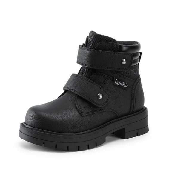 Dream Pairs Kids Fashion Ankle Booties Boys Girls Toddler/Little Kid with Hook and Loop
