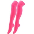 thumbnail image 3 of beishanbush Clothing 2025 Stockings Womens Long Socks Pure Color Socks Thigh High Socks Over The Knee Socks Festival Christmas Hot Pink, 3 of 3