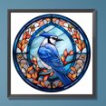 thumbnail image 1 of Cuadros Decorativos Pintura de diamante 5D DIY Taladro redondo completo Vidrieras Tanager Decor (VIP1023) Wdftyju embutido en tela, 1 of 7