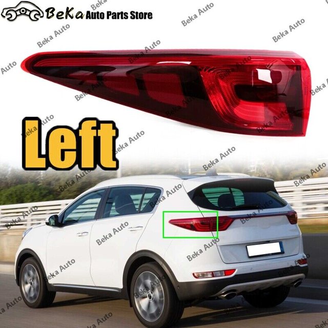 Juego de 1 pieza adecuado para KX5 para Kia Sportage 2016, 2017, 2018 luz trasera izquierda luz de freno -