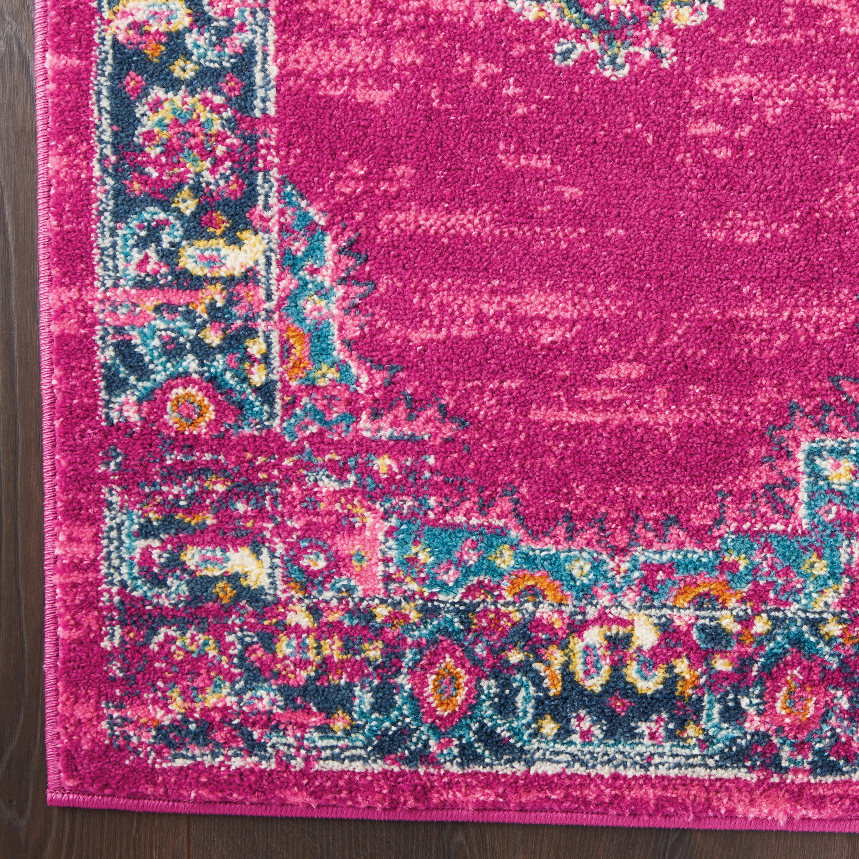 Nourison Passion Persian Fuchsia 2'2" x 10' Area Rug, (2x10)