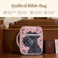 thumbnail image 6 of ZUXONGSY Schnauzer Dog Rose Print Bible Case for Women Quilted Bible Bag Multifunctional Journal Case with Pen Slots Scripture Bag for Daily Use, 6 of 7