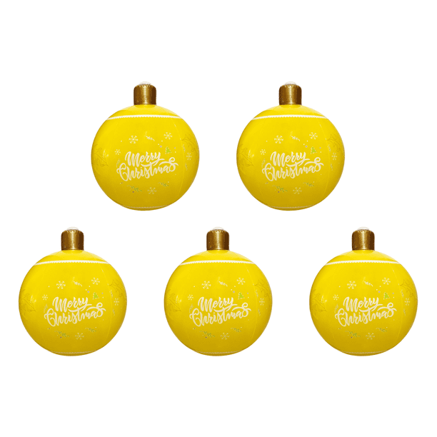 Navidad Inflable PVC 24 Pulgadas Decorada Al Aire Libre () Amarilla