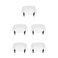 thumbnail image 2 of Transemion Riding Comfort Durable Adjustable Clip-on Motorcycle Wind Deflector Extension Spoiler Stability Easy To Install Transparent 5Set, 2 of 6