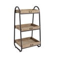 thumbnail image 3 of Linon Robinson 3-Tier Bath Stand, 32" Tall, Rustic Brown and Iron Finish, 3 of 8