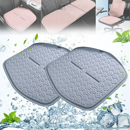 

Summer Jelly Gel Seat Cushion 2024 New Gel Seat Cushion for Long Sitting Summer Jelly Gel Seat Cushion for Car Washable Car Seat Cooling Pad (blue-2pc)