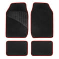 thumbnail image 3 of FH Group Color-Trimmed Liners Non-Slip Car Floor Mats with Rubber Heel Pad - Full Set, 3 of 7