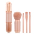 thumbnail image 1 of Juego de brochas de maquillaje 4 en 1, portátil, de viaje, para labios, iluminador, sombra de ojos y polvos sueltos., 1 of 6