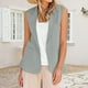 thumbnail image 2 of Top marrón,Blusa informal de manga larga para mujer, de poliéster, suave y cómoda, de color liso, para uso diario, sopatenor, 2 of 9