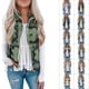 thumbnail image 1 of Tie Dye Vest Outwear Comfortable Fleece Fuzzy Zipper Vest Soft Fashion Ethnic Warm Lightweight for Female for Shopping ANGGREK Otros, 1 of 6