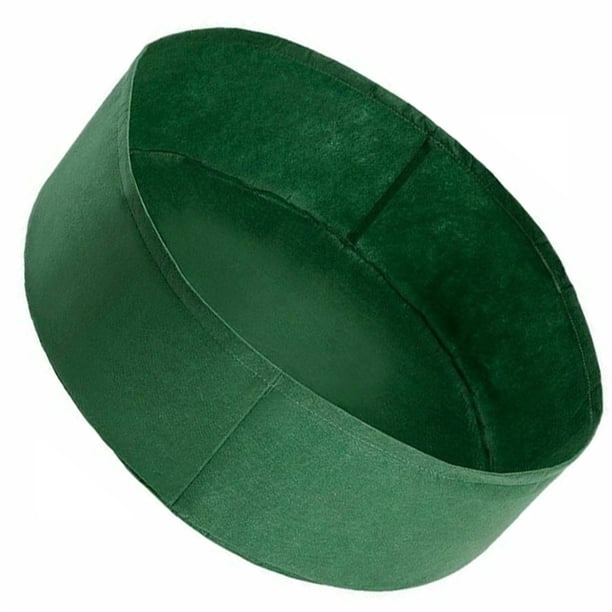 Bolsa de plantación redonda para jardín al aire libre, invernadero, fieltro, tela, planta, flor, vegetal, maceta, cubo, verde, 60x20cm Advancent HA5752-08