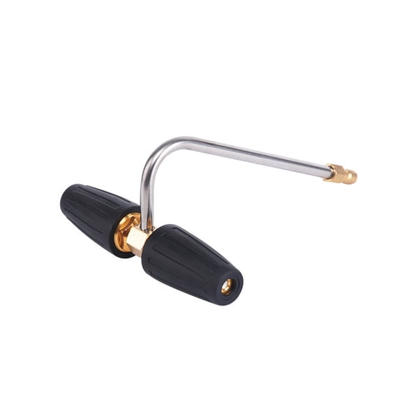 Gutter Cleaner Attachment for Pressure Washer, Rotating Pressure Washer Turbo Nozzle with 1/4'' Quick Connect, Extension Wand for Cleaning Brick&Concrete&Vinyl Surfaces, Max 4000PSI