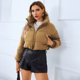 thumbnail image 2 of Cárdigan Para Mujer, de Invierno, Suelto, de Manga Larga, Con Cuello Levantado, Top de Color Sólido, Chaqueta de Pan Informal, Ropa de Algodón Odeerbi ODB184971, 2 of 9