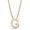 Gold, variant on GEMHUB Initial Letter G Necklace, Moissanite, 925 Sterling Silver, Yellow Gold Vermeil